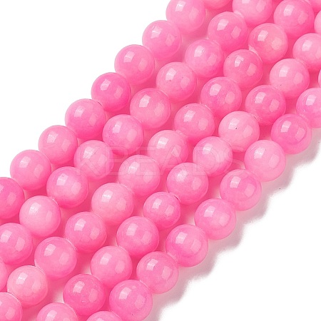 Natural Mashan Jade Round Beads Strands G-D263-10mm-XS34-1