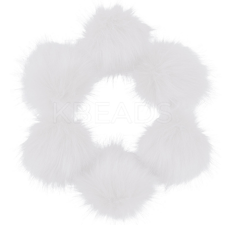Faux Fox Fur Soft Pompom Ball DIY-WH20002-620A-03-1