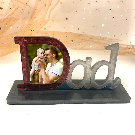 Father's Day Theme DIY Silicone Molds DIY-G046-15-1