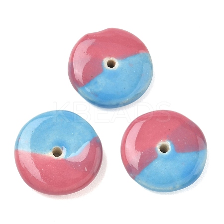 Vintage Handmade Two Tone Porcelain Beads PORC-NH0002-01H-1