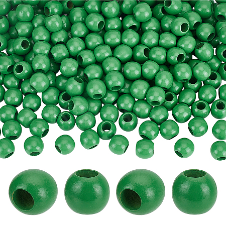 250Pcs Wood European Rondelle Beads WOOD-PH0003-47A-1