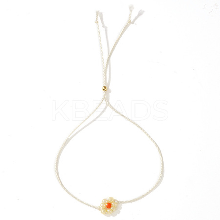 Flower Resin Beaded Slider Bracelets for Women SL9741-3-1