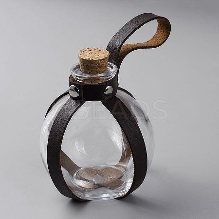 Dark Magic Cork Potion Bottle AJEW-WH0415-80B-1