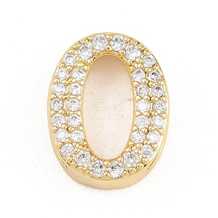 Brass Micro Pave Cubic Zirconia Pendants KK-B167-22G-0-1