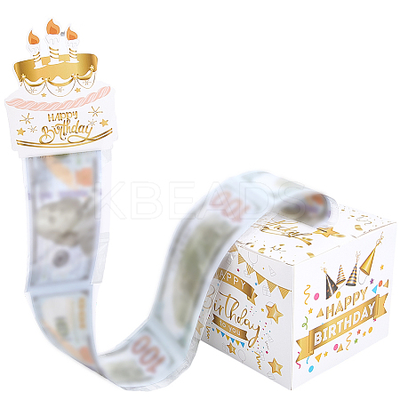Happy Birthday Day Money Box for Cash Gift Pull DIY-WH200050-31D-1