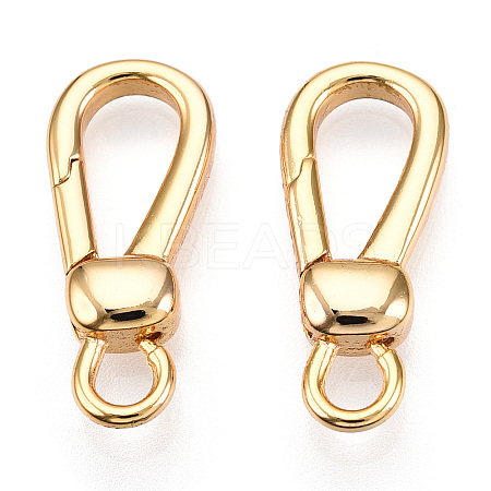 Brass Lobster Claw Clasps KK-N254-20G-1