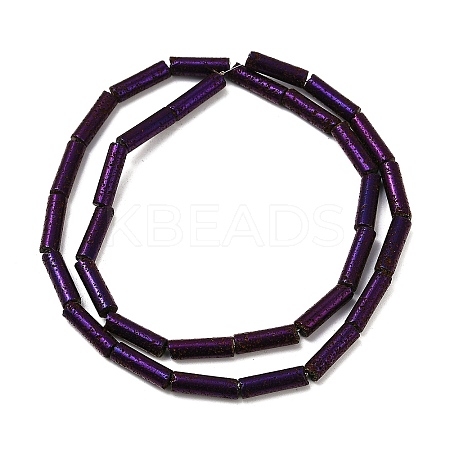 Electroplated Natural Lava Rock Beads Strands G-K388-03B-10-1