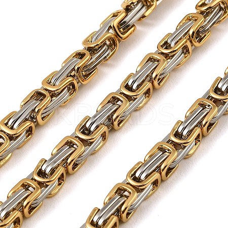 201 Stainless Steel Byzantine Chains SA-E001-14GP-05-1