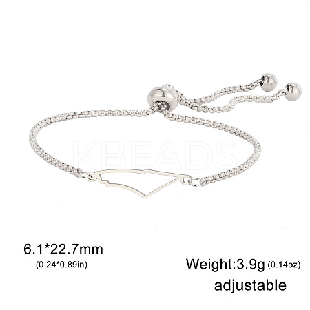 304 Stainless Steel Slider Bracelets FS-WG1ED05-04-1