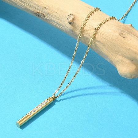 Ion Plating(IP) 304 Stainless Steel Pendant Necklace NJEW-K255-16G-1