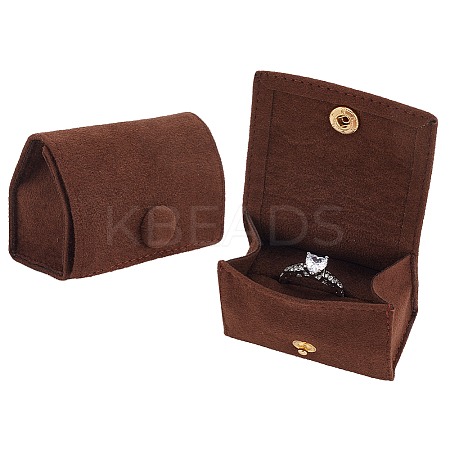 Microfiber Packing Button Bags ABAG-WH0038-51F-1