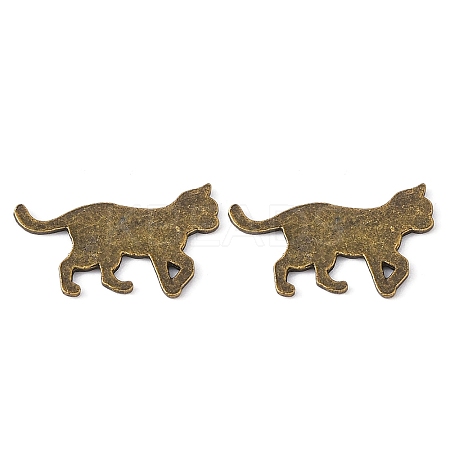 Alloy Kitten Cabochons PALLOY-WH0072-73D-AB-1