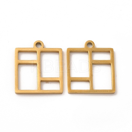 Ion Plating(IP) 304 Stainless Steel Pendants STAS-A070-21G-1