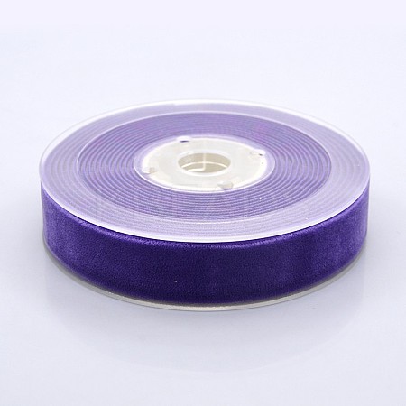 Polyester Velvet Ribbon for Gift Packing and Festival Decoration SRIB-M001-19mm-465-1