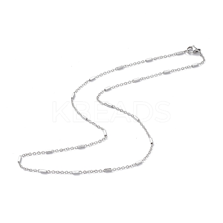 Non-Tarnish 304 Stainless Steel Satellite Chain Necklace for Men Women STAS-B039-13P-1