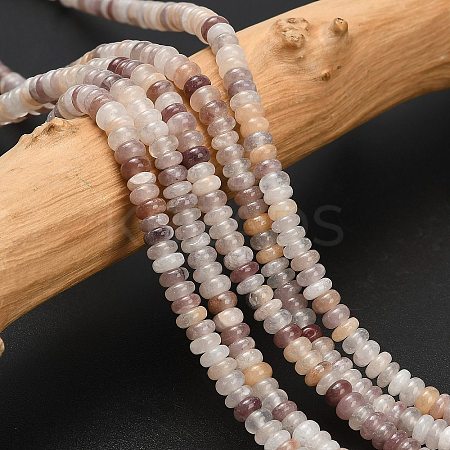 Natural Lepidolite/Purple Mica Stone Beads Strands G-L635-A30-4x2mm-1