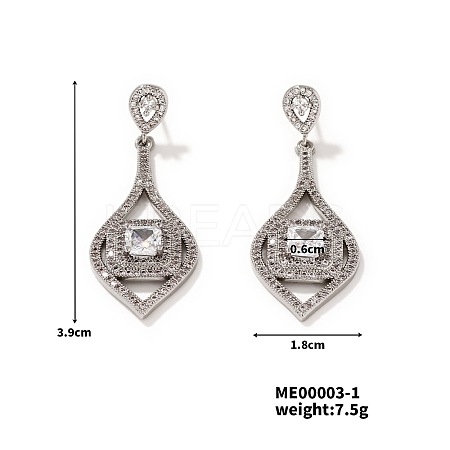 Fashionable Peacock Feather Earrings for Women UH9275-1-1