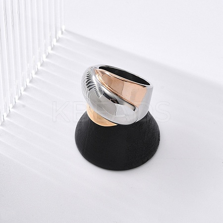 304 Stainless Steel Wide Finger Ring for Unisex RJEW-Z076-03P-04-1