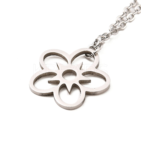 Non-Tarnish Stainless Steel Pendants Necklaces NJEW-K267-01A-P-1