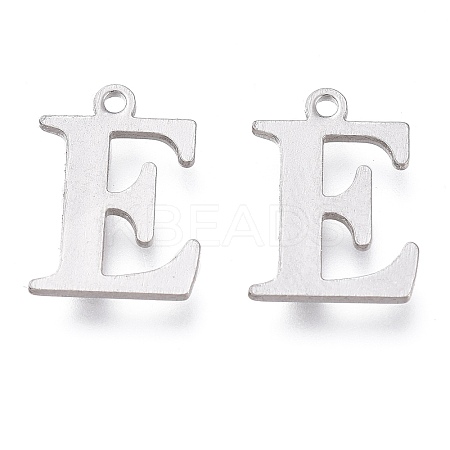 Tarnish Resistant 304 Stainless Steel Charms STAS-H112-E-P-1