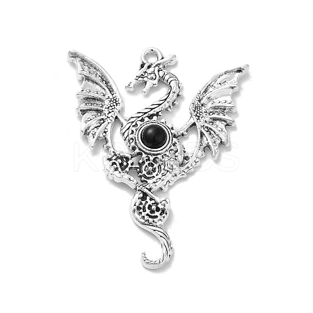 Tibetan Style Alloy Pendants PALLOY-O002-15B-AS-1