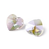 Transparent Faceted Glass Charms RGLA-L026-B16-3