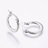Tarnish Resistant 304 Stainless Steel Hoop Earrings LS-EJEW-F105-24P-2