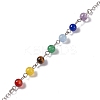 Mixed Gemstone Hexagonal Pointed Cone Dowsing Pendulum Pendants G-G983-05P-7