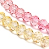 Transparent Painted Glass Beads Strands X1-DGLA-A034-T6mm-A07-4