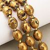 Electroplated Natural Druzy Geode Crystal Beads Strands G-F833-O01-01-2