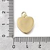 Brass Red Enamel Pendants KK-S523-14G-3