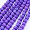 Natural Lava Rock Beads Strands G-F531-6mm-G13-1