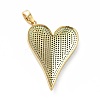 Rack Plating Brass Micro Pave Cubic Zirconia Pendants KK-E281-01G-3