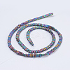 Electroplate Non-magnetic Synthetic Hematite Beads Strands G-J382-2x4x2mm-A03-F-1