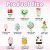 20Pcs 10 Styles Resin Cabochons CRES-YW0001-30-3