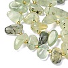 Natural Prehnite Beads Strands G-P604-A02-01-4