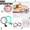 Flat Round Handmade Polymer Clay Bead Spacers X-CLAY-R067-4.0mm-13-5