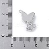 Brass Micro Pave Cubic Zirconia and Glass Connector Charms KK-F892-48P-4