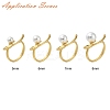 Brass Cup Peg Open Cuff Ring Settings KK-G518-10G-02-4
