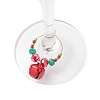 Christmas Iron Bell Wine Glass Ornaments HJEW-MZ00306-3