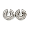 Non-Tarnish Spiral Rings 304 Stainless Steel Cuff Earrings for Women EJEW-G393-01A-P-1