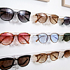 Transparent PET Wall-mounted glasses Storage Rack AJEW-WH0481-731-5