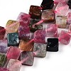 Natural Multicolor Tourmaline Beads Strands G-T140-04B-2