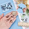20Pcs Ion Plating(IP) 304 Stainless Steel Clip-on Earring Findings STAS-AR0002-53RC-4