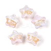 Transparent Resin Enamel Beads RESI-N043-02A-1
