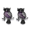 Natural Amethyst Pendants G-H308-01AS-08-1