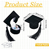 4Pcs Doctoral Hat Shaped Velvet Jewelry Ring Storage Boxes CON-SC0001-18A-2