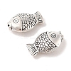 Tibetan Style Zinc Alloy Fish Beads TIBEB-R061-097-2