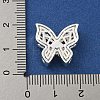 Brass Micro Pave Clear Cubic Zirconia Beads KK-Z057-08S-3