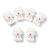 6Pcs Sheep Food Grade Silicone Focal Beads SIL-YW0002-12-2